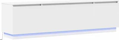 Zdjęcie produktu dla Szafka pod telewizor z LED Biały 180 x 38 x 49 cm