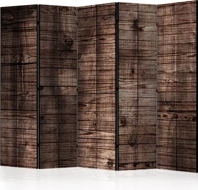 Image de Cloison acoustique en bois Paravent photo 225 x 172 cm imprimé recto-verso sur toile non tissée Mousse acoustique Cloison Paravent espagnol Brise-vue Bureau à domicile Aspect bois Planches en bois f-C-0280-z-c