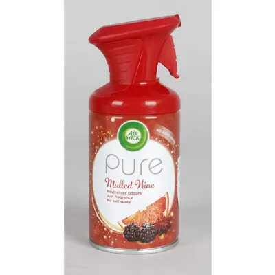 Productafbeelding van 6x Air Wick Pure Glühwein geurverfrisser, 250ml. Luchtverfrisser, spray. Frisse geur