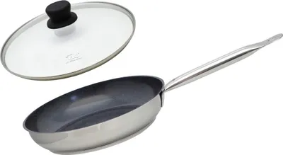 Image de Set Poêle 28 cm céramique sans  et couvercle Profi Therm Platinum Elo