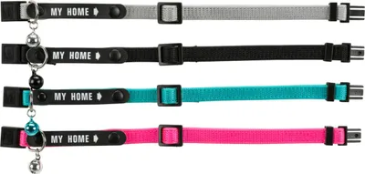 Produktbild von TRIXIE 4180, Katze, Bellkragen, Schwarz, Rot, Nylon, Einfarbig