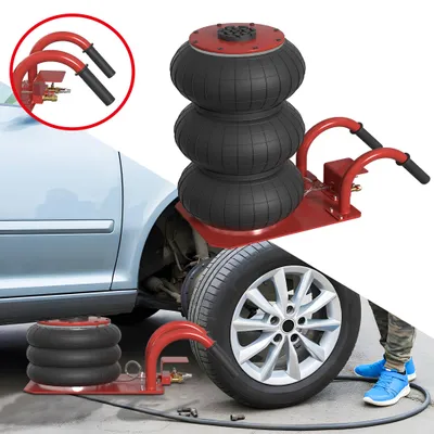 Image de Cric pneumatique YARDIN 3T, cric pneumatique à coussin d'air avec poignée courte, cric de levage pour voitures et SUV