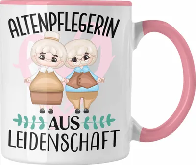 Produktbild von Trendation - Altenpflegerin Aus Leidenschaft Tasse Geschenk Beste Altenpflege (Rosa)