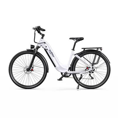 Imagen del producto de Bicicleta eléctrica Onesport 700C*50C, tipo pedelec, con batería de 36V y 22,5Ah, motor de 250W, velocidad máxima de 25 km/h
