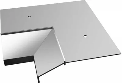 Produktbild von Renoplast Aluminium Traufprofil K10 Harzböden, Innenecke 90°, Grau