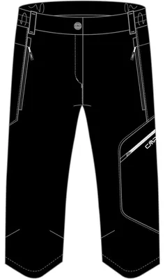 Produktbild von CMP Damen Sporthose Capri Schwarz 46