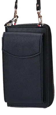 Obrázek produktu pro Kožená peněženka na telefon se zapínáním na zip