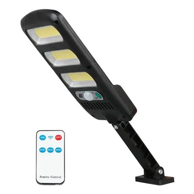 Immagine prodotto di Lampada solare con sensore di movimento e crepuscolare Applique da esterno Illuminazione da esterno 24W 1800lm Telecomando (3 x LED COB)
