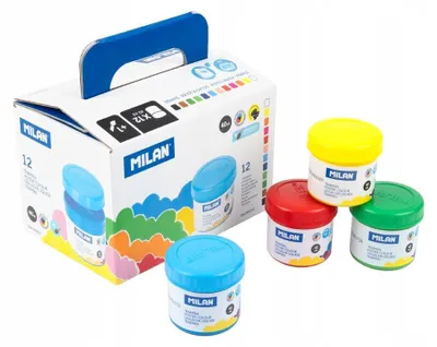 Produktbild von Milan Tempera-Posterfarben 12 x 40 ml hohe Qualität