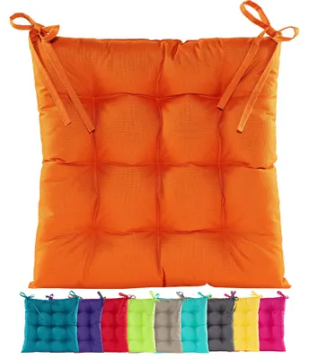 Produktbild von JACK Outdoor Stuhlkissen 38x38cm Lounge Kissen Auflage Wasserfest Sitzkissen Garten Lotus Effekt, Farbe:Orange