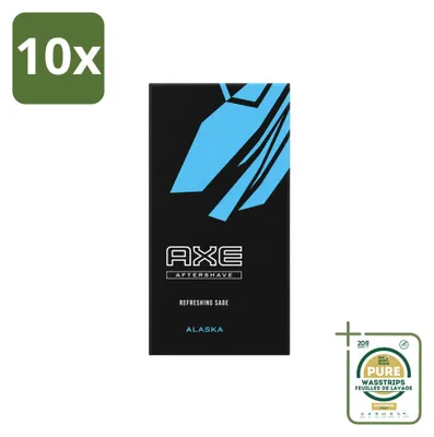 Immagine prodotto di 10 flaconi di dopobarba Axe Alaska - 100 ml - Confezione da 10 pezzi