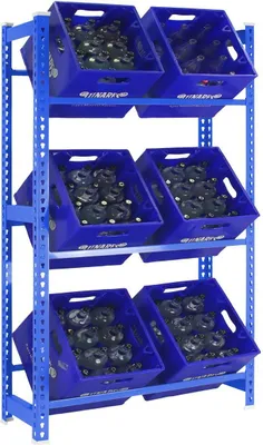 Zdjęcie produktu dla SIMONBOTTLE Półka metalowa 3-1800x800x300 NIEBIESKA