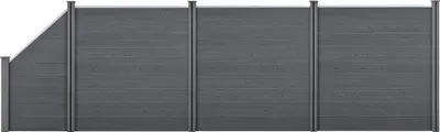 Immagine prodotto di Recinzione da giardino in WPC con schermo privacy inclinato frangivento recinzione a doghe 183x625cm [neu.holz]