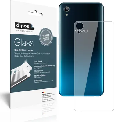 Produktbild von 1x Schutzfolie für Vivo Y91C (2020) Rückseite - Anti-Shock 9H Folie dipos Glass Kunststoffglas