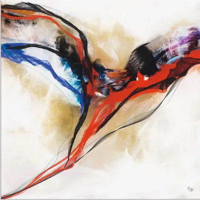 Produktbild von ARTland Wandbild Alu für Innen & Outdoor Engel - abstrakt I Größe: 40x40 cm
