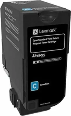 Produktbild von Lexmark - Cyan - original - Tonerpatrone LCCP, LRP - für Lexmark CS720de, CS720dte, CS725de, CS725dte, CX725de, CX725dhe, CX725dthe
