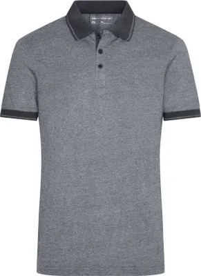 Produktbild von Melange Polo mit modischen Details black-melange/black, Gr. XL