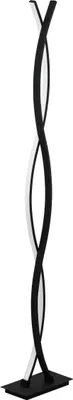 Produktbild von EGLO LED Stehlampe Lasana 3, 2 flammige Stehleuchte Modern, Standleuchte aus Stahl, Wohnzimmerlampe, Lampe mit Tritt-Schalter, warmweiß