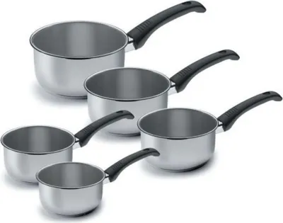Immagine prodotto di Serie di 5 pentole in acciaio inox 12 / 20cm Lacor 85003