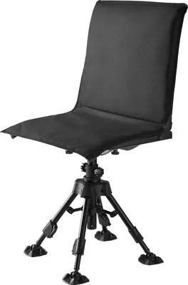Produktbild von SucceBuy Faltbarer Campingstuhl mit stabilem Stahlrahmen, verstellbarer Sitzhöhe und drehbaren Füßen, ideal für Outdoor-Aktivitäten wie Picknick oder Angeln. Belastbar bis 158 kg und geräuschlos um 360° drehbar.