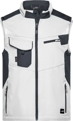 Produktbild von Workwear Softshell Vest - STRONG - white/carbon, Gr. M