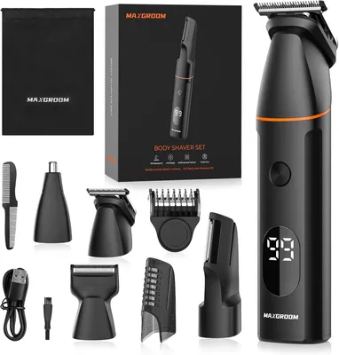 Produktbild von Pflegeset für den Körper – Pflege-Set – Körperpflege – 4-in-1 Multifunktion – IPX6 wasserdicht – Schwarz