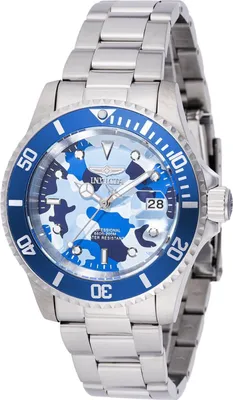 Produktbild von Invicta Pro Diver 48570 Herrenarmbanduhr - Quartz Uhrwerk - Edelstahl mit Blauem Zifferblatt - 40 mm
