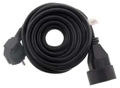Immagine prodotto di Prolunga HBF, cavo HO5VV-F 3G1.5mm2, colore nero - HBF
