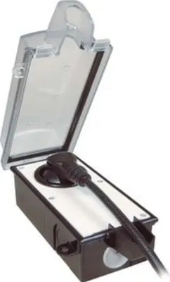 Obrázek produktu pro Bachmann 924.3491, Černá, Průhledná, Polykarbonát (PC), IP44, 230 V, 16 A, 85 mm