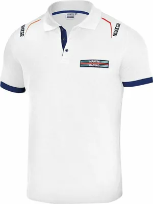 Zdjęcie produktu dla Męska koszulka polo z krótkim rękawem Sparco Martini Racing White XL