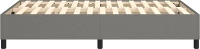 Produktbild von The Living Store Bettgestell Dunkelgrau 120x200 cm Stoff