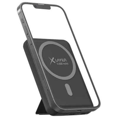 Zdjęcie produktu dla Xlayer 219627 Xlayer MagFix Pro 2in1 Powerbank mit Standfuß 5000 mAh schwarz