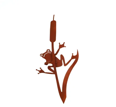 Produktbild von Garten-Roststecker mit Frosch – Dekoration für den Außenbereich