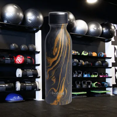 Produktbild von Smartshake Bohtal Insulated Flask - Black Marble (600ml) Black Marble - Fitness-Zubehör - Streuer & Mixer