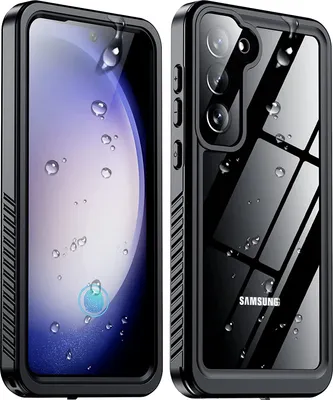 Produktbild von Wasserdicht Hülle für Samsung Galaxy S23 Staubdicht Schneefest IP68 360 Grad Komplett Schutzhülle mit eingebautem Displayschutzfolie Schwarz