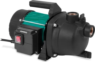 Produktbild von Vonroc Gartenpumpe selbstansaugend - Wasserpumpe 800W, 3300l/h, 4bar
