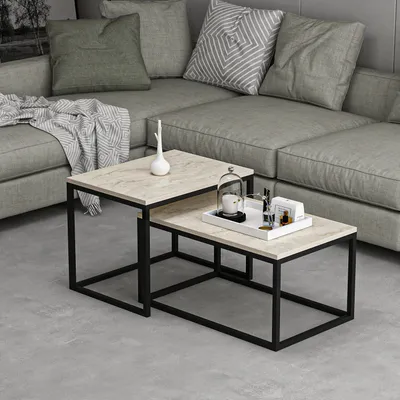 Produktbild von Skye Decor, Leka - Travertine, Couchtische, Travertin, 72 x 37 x 45 cm