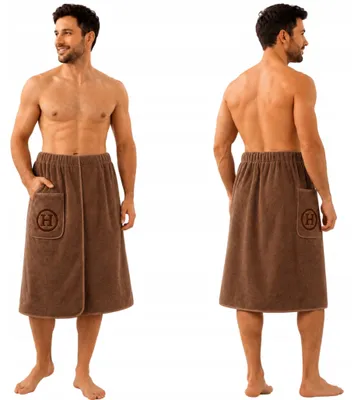 Immagine prodotto di Saunakilt Paréo da bagno SPA da uomo per piscina Set telo da bagno 80x150 cm