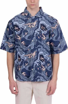 Image de TIMBERLAND - Chemise de plage graphique en seersucker pour homme  - Taille L