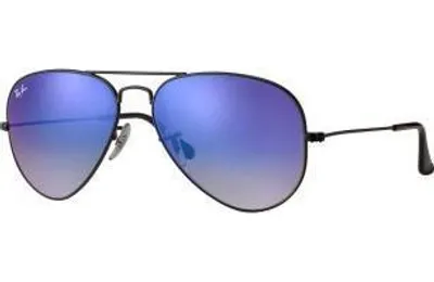 Obrázok produktu pre Ray-Ban AVIATOR FLASH LENSES GRADIENT, Dospelý, Uni, Letecké, Čierna, Nepolarizované šošovky, Kov