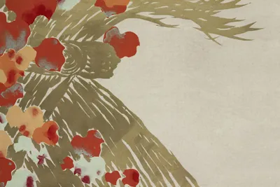 Produktbild von Poster 60x40cm Flowers 3, Sekka Japanisch Vintage für das Wohnzimmer