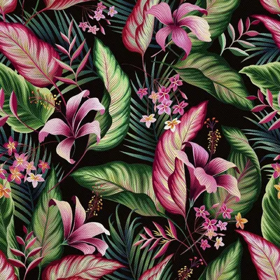 Image de OUTDOOR DÉCORDS OXFORD - motif fleurs tropicales 2 I DX297