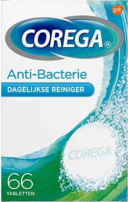 Produktbild von Corega Tabs Anti-Bacterie - 66 Stuks