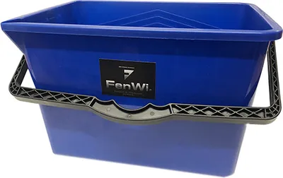 Produktbild von FenWi kleiner Wischeimer zur Fensterreinigung I 13 L Rechteck-Eimer 33x23cm ideal für Kombi-Wischer 25/30 I Putzeimer für Fensterwischer zur Glasreinigung