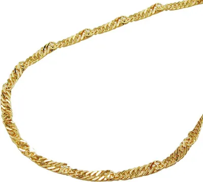 Produktbild von 1,3mm Singapurkette Kette Collier Halskette 585 Gelbgold Damen 42cm