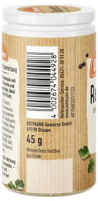 Obrázek produktu pro Ostmann 3436945008 Ostmann Raclette Gewürzmischung, 45,0 g