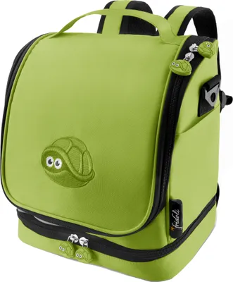 Produktbild von fridoli Kinderrucksack | Toniebox Tasche | grün | Akku Aufladen in der Tasche | bis zu 20 Toniefiguren | Das gesamte Zubehör aufgeräumt | Tonie Tasche