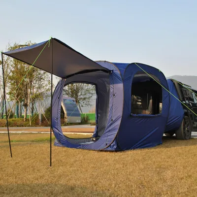 Produktbild von Aufblasbares Autozelt - Autozelt - Buszelt - Kuppelzelt - für 4 Personen - Campingzelt für SUVs - Caddy