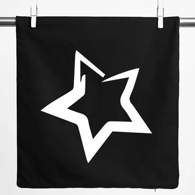 Produktbild von Huuraa Kissenbezug Stern Star 40x40cm Black Baumwolle Dekokissenbezug Geschenkidee