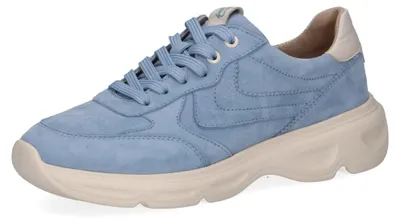 Produktbild von Caprice Sneaker Blau Leder H-Weite mit CAP Climo FB Technologie, Schafthöhe 6 cm, Laufsohlenhöhe 4 cm